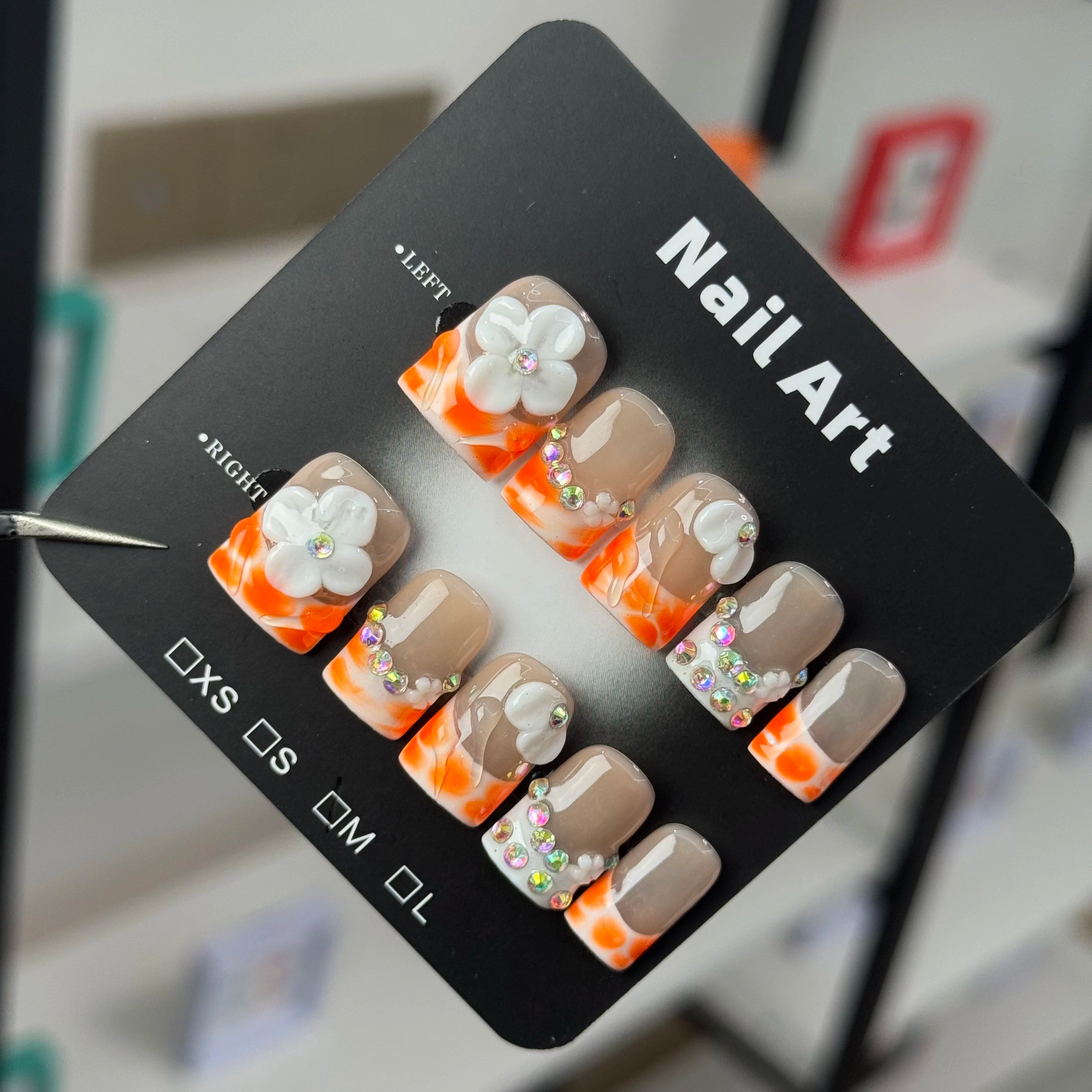Salon-Grade Handmade Press-On Nails – DDX-H040