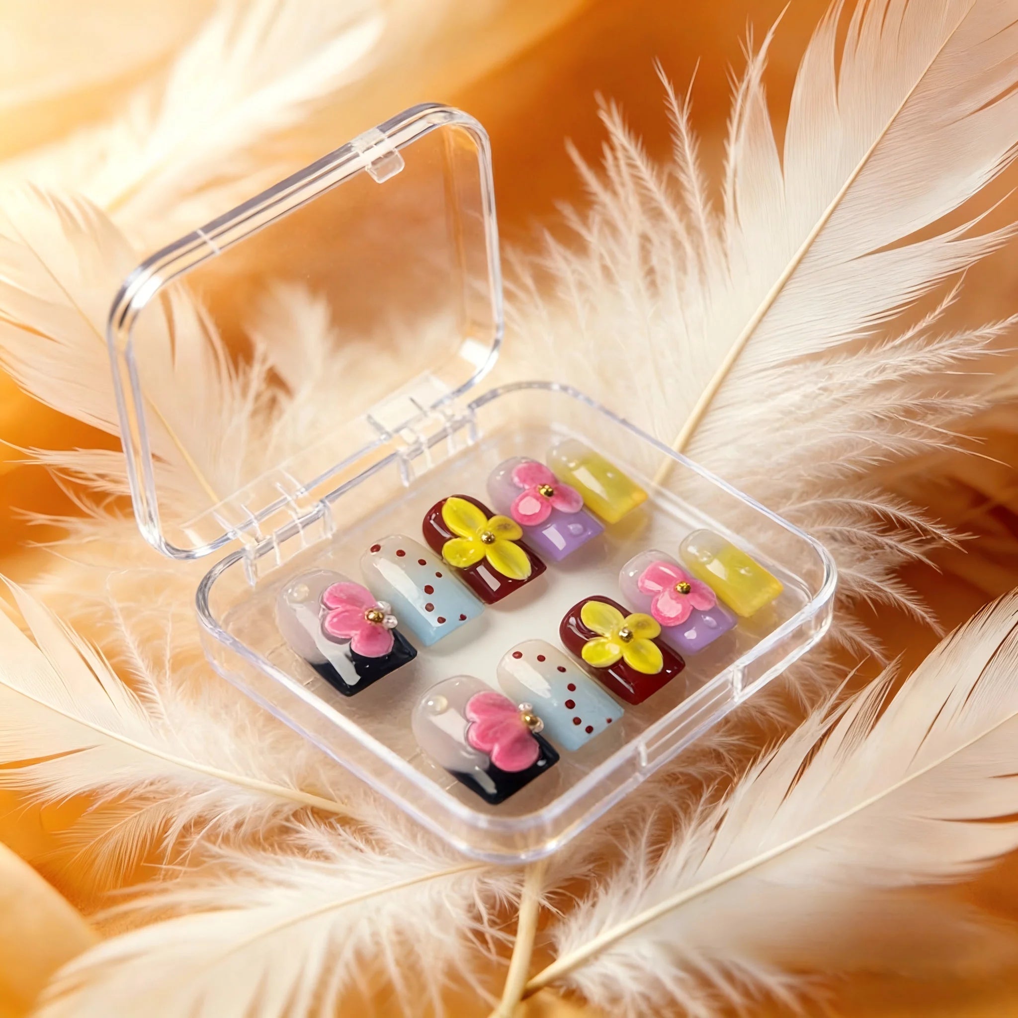 Custom Hand-Finished Press-On Nails – DDX-H029