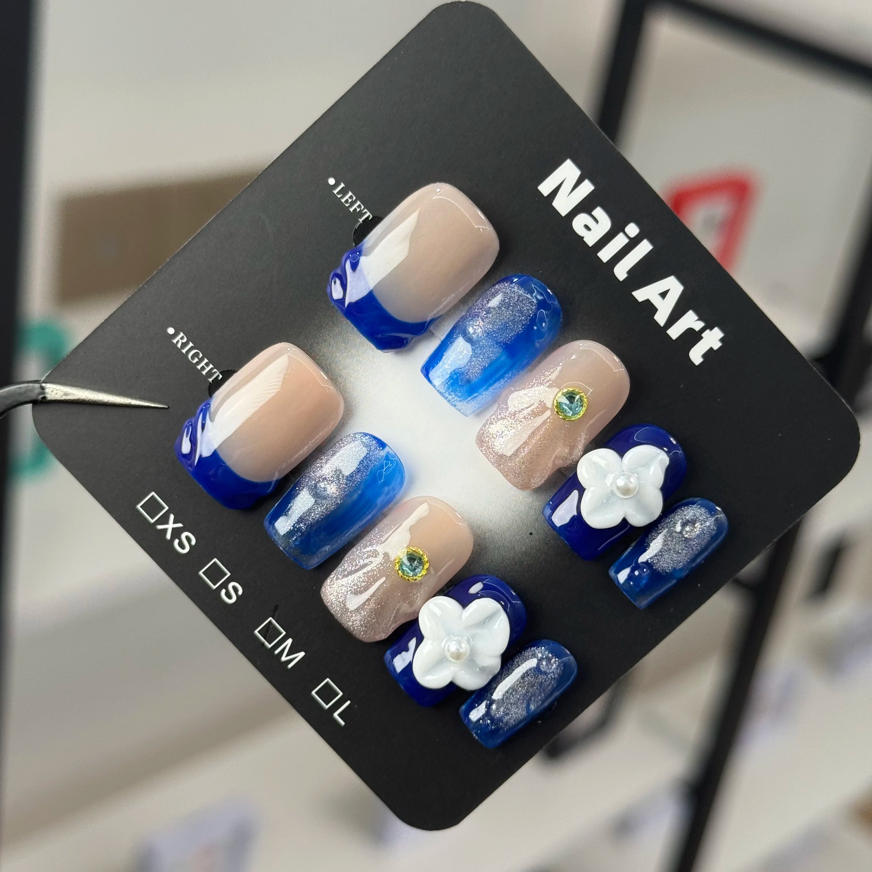 Handmade Full-Cover Press-On Nails – DDX-H038