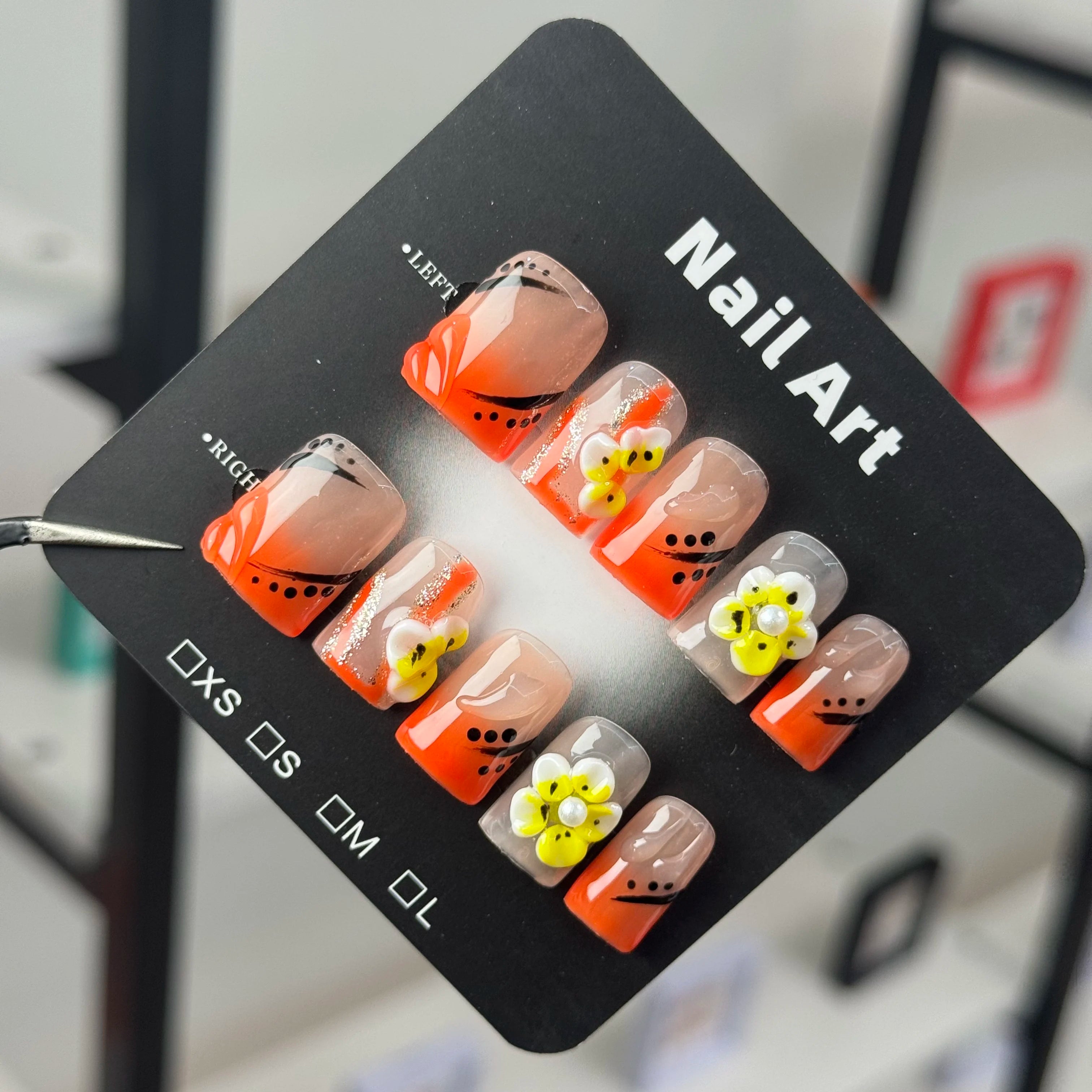 优质手工制作压贴式指甲贴 美容院级耐用持久美甲用品
