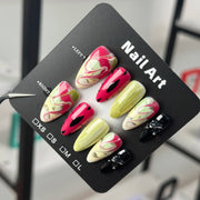 Comfortable Reusable Nail Art Press-On Nails – DDX-H045