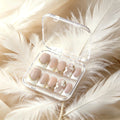 Handmade Nude Pearl French Square Press-On Nails