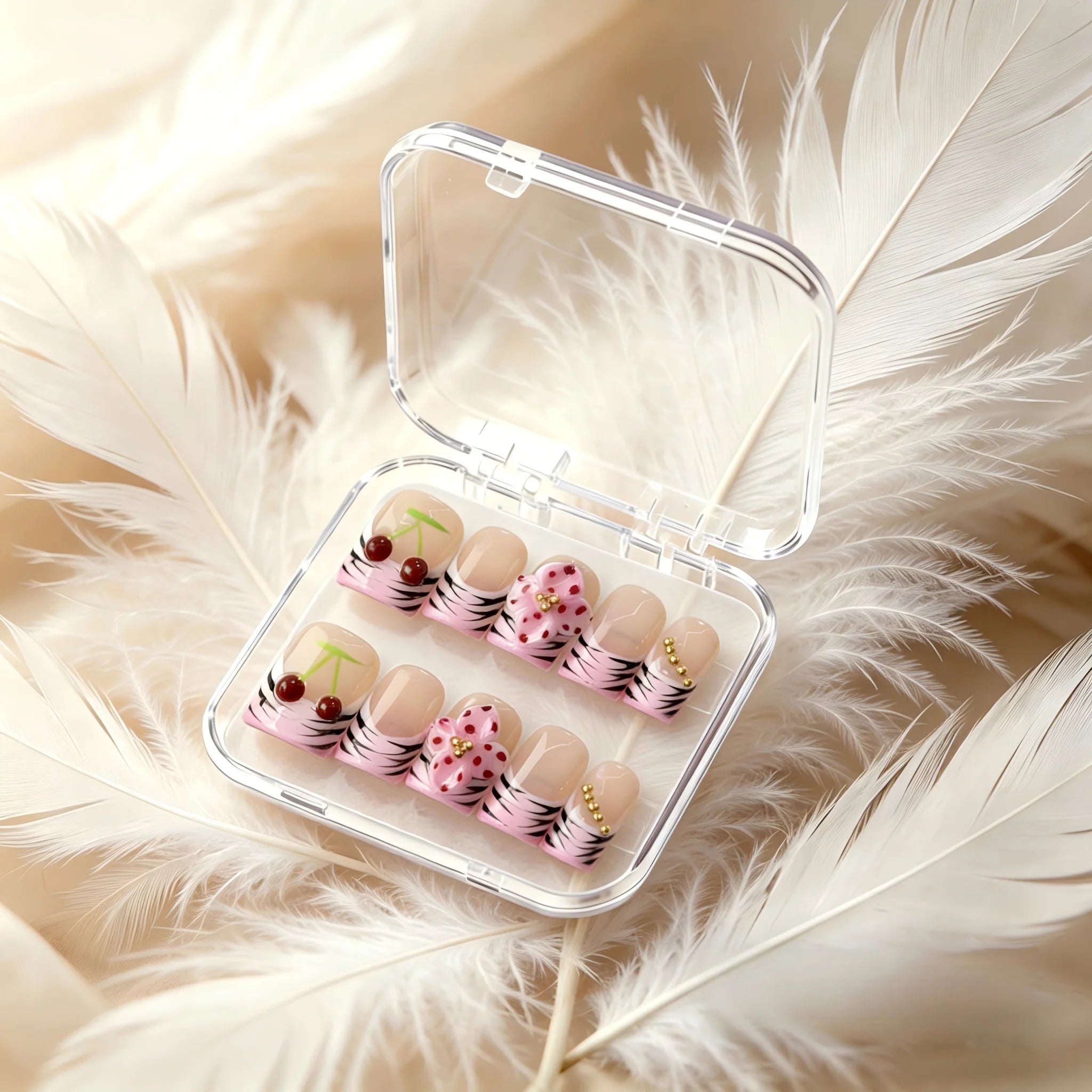 Durable Full-Cover Press-On Nails – DDX-H018