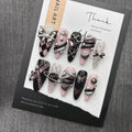 Black Pink Gothic Bunny Press-On Nails